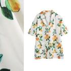 Lemon Print Short Sleeve Shirt