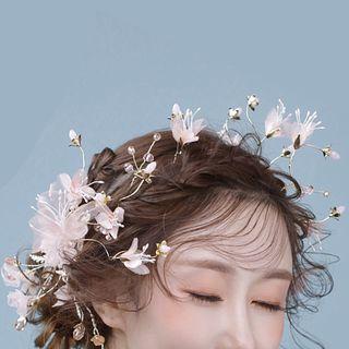 Flower Hair Clip 1 Pcs - Light Pink - One Size