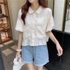 Short-sleeve Pocket Shirt White - One Size