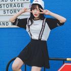Letter Raglan T-shirt