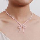 Bow Bead Necklace