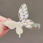 Butterfly Faux Pearl Hair Clip Ly1667 - White - One Size