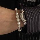 Faux Pearl Stainless Steel Bracelet