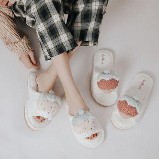Strawberry Chenille Slippers