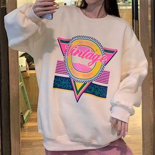 Lettering Pullover / Straight-fit Pants