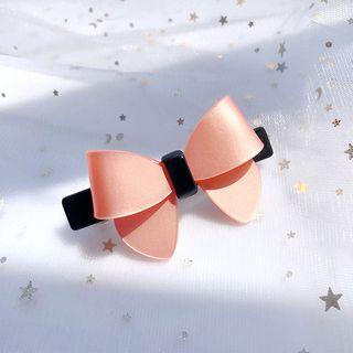 Acetate Bow Hair Clip Dark Pink - One Size