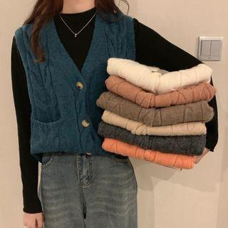 Plain Sweater Vest / Top