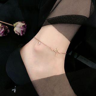 Heartbeat Anklet Gold - One Size