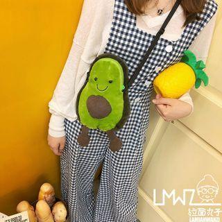 Avocado Fleece Crossbody Bag