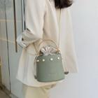 Faux Pearl Detailed Bucket Bag
