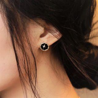 Star Sterling Silver Earring Gold - One Size