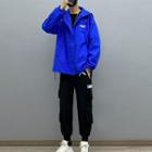 Hooded Zip-up Jacket / Cargo Jogger Pants / Long-sleeve T-shirt