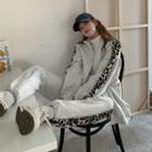 Set: Leopard Print Zip Hoodie + Sweatpants