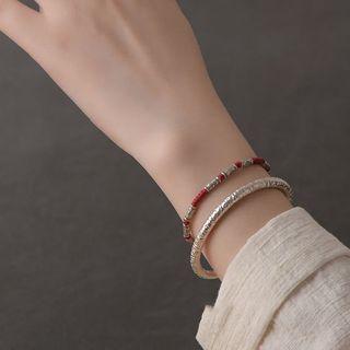 Sterling Silver Open Bangle Sl0445 - 1 Pc - Silver - One Size
