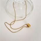 Pendant Stainless Steel Necklace 1 Piece - Gold - One Size