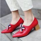 Bow Pointed Toe Pumps