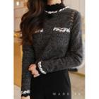 Dual-pocket Braided-trim Knit Top