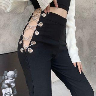 Chained Straight-fit Pants