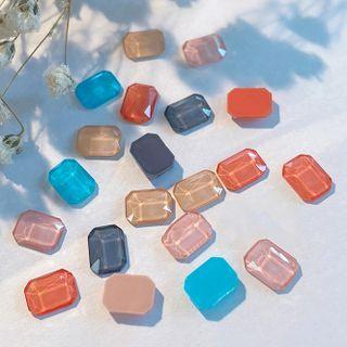 Set Of 10 : Faux Crystal Nail Art Decoration