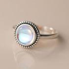 925 Sterling Silver Bead Ring S925 Silver - Silver - One Size