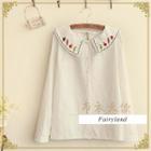 Embroidered Collar Blouse