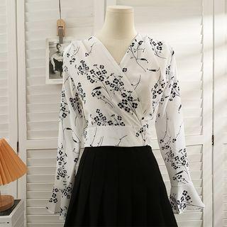 Tie-back Wrapped Crop Top