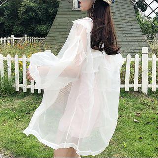 Plain Sheer Chiffon Jacket