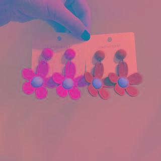 Acrylic Flower Drop Earring