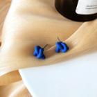 Knot Stud Earring 1 Pair - Blue - One Size