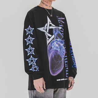 Couple Matching Skull Print Sweatshirt
