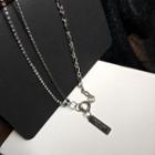 Letter Tag Necklace 1 Pc - As Shown In Figure - One Size
