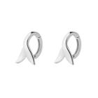 925 Sterling Silver Fish Tail Hoop Earring As Shown In Figure - One Size