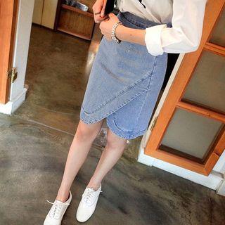 High Waist Denim Skirt