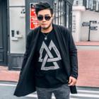 Long-sleeve Open Front Top