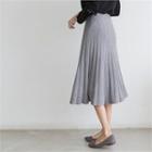 Flare Midi Knit Skirt