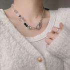 Bead Alloy Choker Silver - One Size
