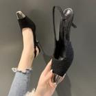 Slingback Kitten Heel Sandals