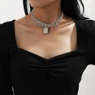 Rhinestone Chained Necklace