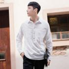Half-placket Relaxed-fit Cotton Shirt