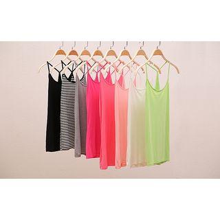 Y Strap Back Plain Camisole Top