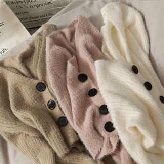 Button-down Cropped Sweater