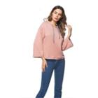 Hooded Pullover Pink - One Size