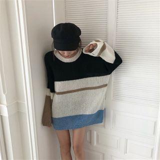 Paneled Knit Top Black - One Size