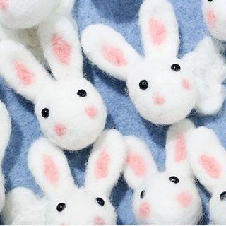 Felt Rabbit Brooch