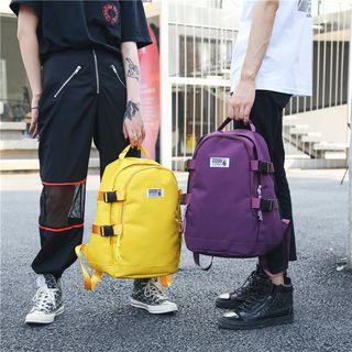 Buckled Plain Backpack