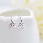 Leaf Hoop Earring C01 - 1 Pair - One Size