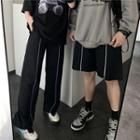 Contrast Lining Wide-leg Shorts / Pants