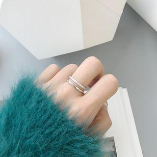 Layered Ring K497 - Silver - One Size