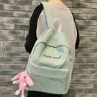 Embroidered Lettering Backpack