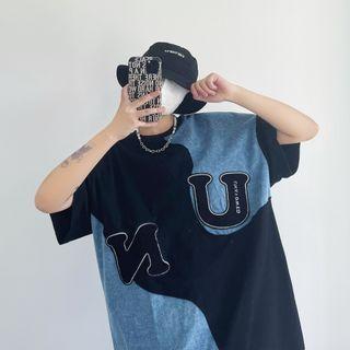 Crewneck Washed Embroider Oversize Top
